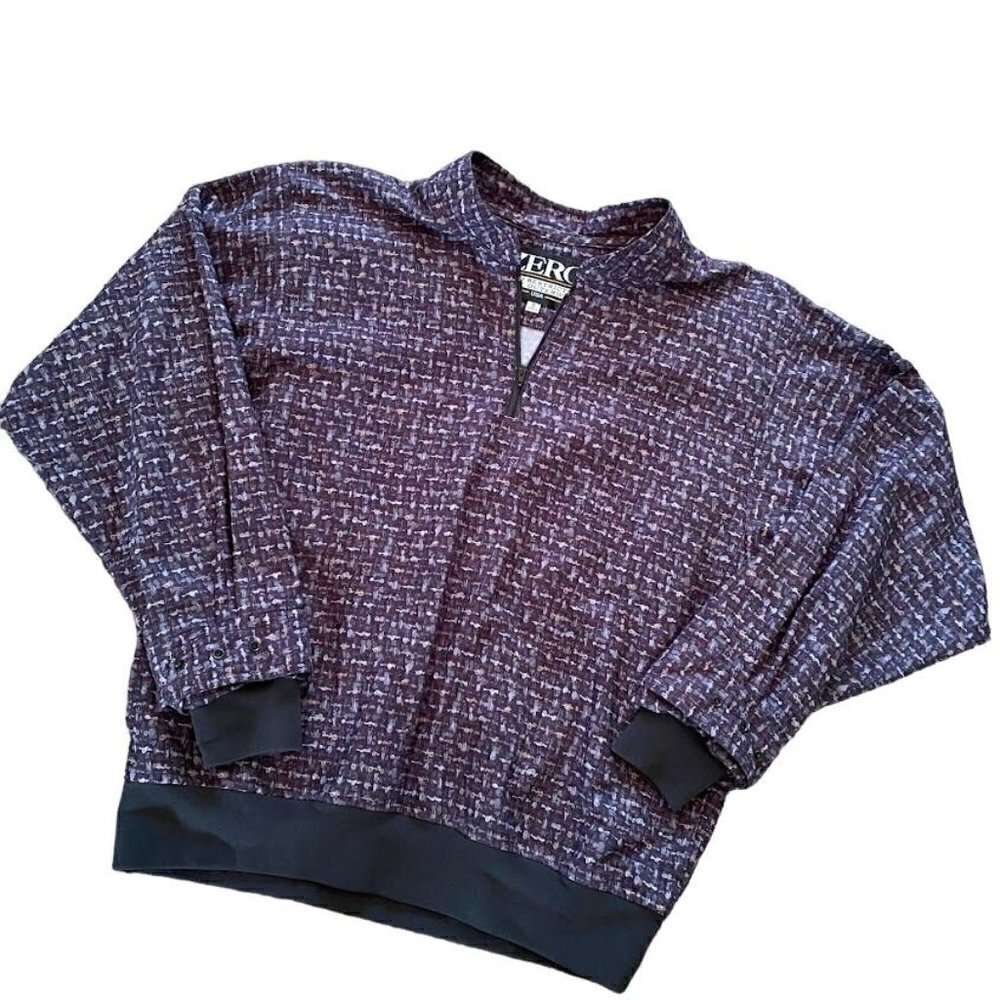 Zero Restriction Golf Windshirt Jacket Pullover Grey USA Vintage Size Small